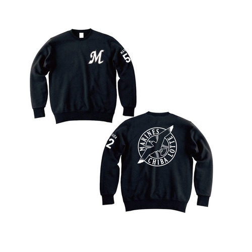 全選手展開 トレーナー(Mロゴ＆プライマリーマーク) ブラック 詳細画像 1カラー 1