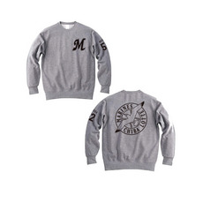 全選手展開 トレーナー(Mロゴ＆プライマリーマーク) グレー