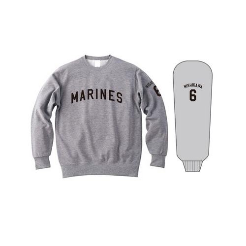 全選手展開 トレーナー(ALTロゴ) グレー 詳細画像 1カラー 1