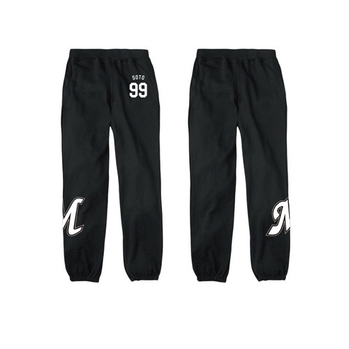 全選手展開 スウェットパンツ(Mロゴ) ブラック 詳細画像 1カラー 1