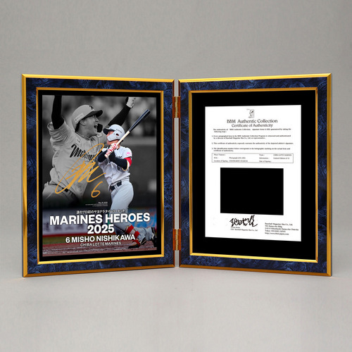 西川史礁選手 2025年シーズン名場面 直筆サイン入り 2面式フォトパネル 詳細画像 #6西川 史礁 1