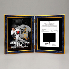 中森俊介投手 2025年シーズン名場面 直筆サイン入り 2面式フォトパネル