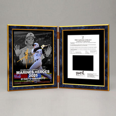 山本大斗投手 2025年シーズン名場面 直筆サイン入り 2面式フォトパネル