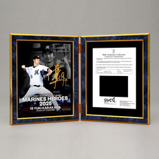 唐川侑己投手 2025年シーズン名場面 直筆サイン入り 2面式フォトパネル