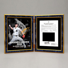 種市篤暉投手 2025年シーズン名場面 直筆サイン入り 2面式フォトパネル