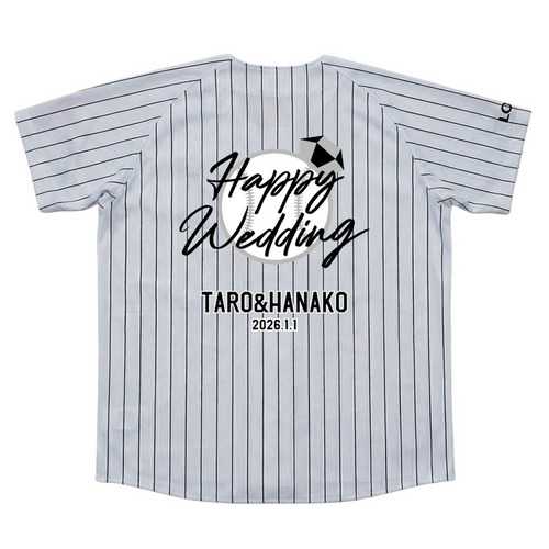 【ネーム・ナンバーカスタム】ANNIVERSARY ユニホーム(Wedding) 詳細画像 名入れ(アルファベット＋ナンバー) 1