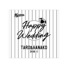 【ネーム・ナンバーカスタム】ANNIVERSARY ハンドタオル(Wedding)