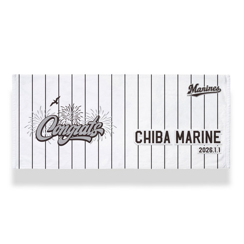 【ネーム・ナンバーカスタム】ANNIVERSARY フェイスタオル(Congrats) 詳細画像 名入れ(アルファベット＋ナンバー) 1