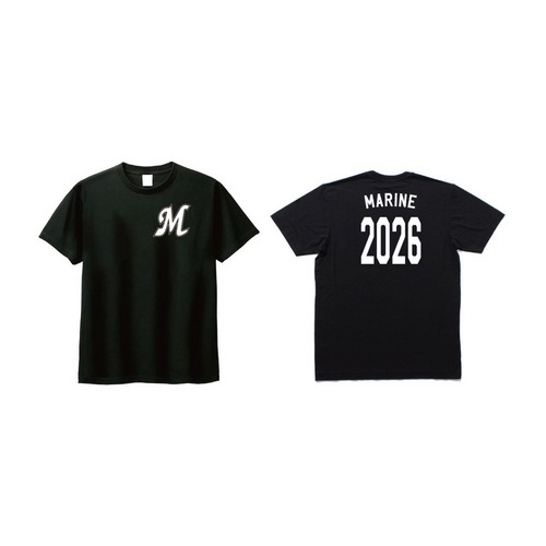 【ネーム・ナンバーカスタム】半袖Tシャツ(ブラック) 詳細画像 名入れ(アルファベット＋ナンバー) 1