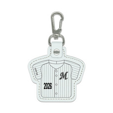 【ネーム・ナンバーカスタム】本革製ユニホームキーホルダー(ホーム)