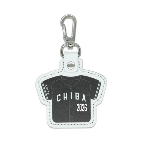 【ネーム・ナンバーカスタム】本革製ユニホームキーホルダー(ビジター) 詳細画像 名入れ(アルファベット＋ナンバー) 1