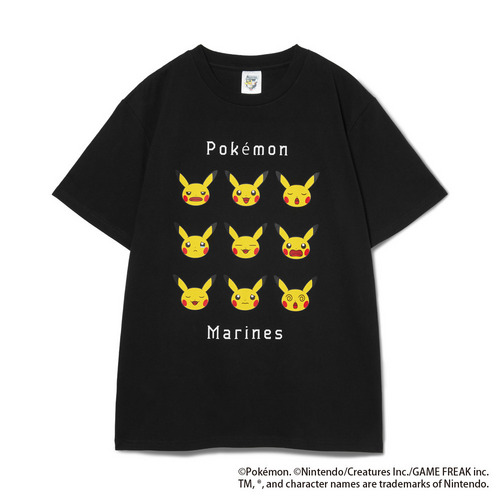 ポケモン2026 マリーンズ Tシャツ ピカチュウ 詳細画像 ブラック 1