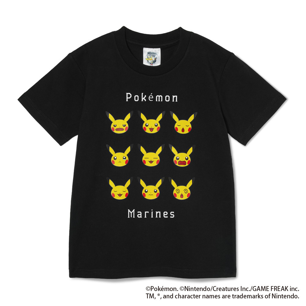 ポケモン2026 マリーンズ キッズTシャツ ピカチュウ/マリーンズ