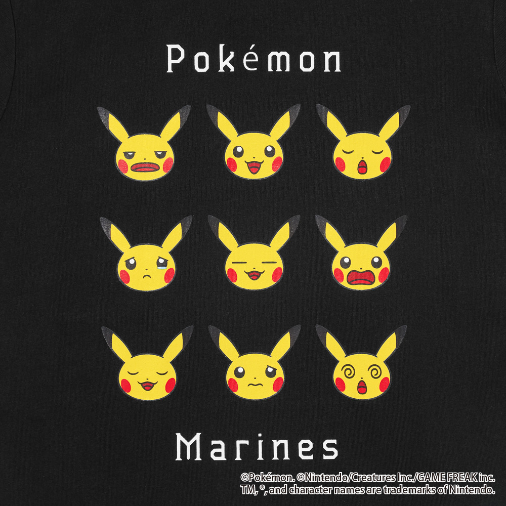 ポケモン2026 マリーンズ キッズTシャツ ピカチュウ/マリーンズ