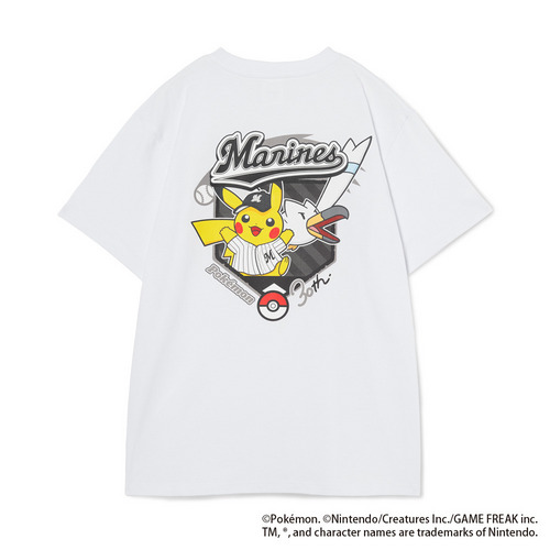 ポケモン2026 マリーンズ Tシャツ キーロゴ 詳細画像 ホワイト 3