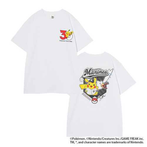 ポケモン2026 マリーンズ Tシャツ キーロゴ 詳細画像 ホワイト 1