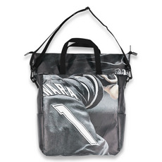 #1藤原 直筆サイン入り2024球場正面ターポリン幕リメイクトートバッグ