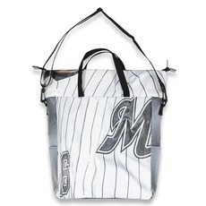 #16種市 直筆サイン入り2024球場正面ターポリン幕リメイクトートバッグ