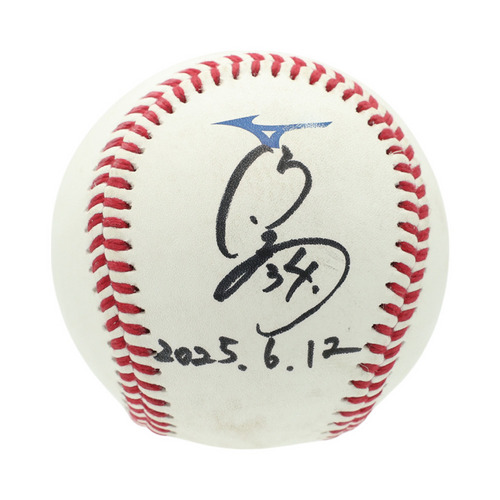 ヒーロー試合球B#34高野(2025.6.12)「2回パーフェクトピッチング！」