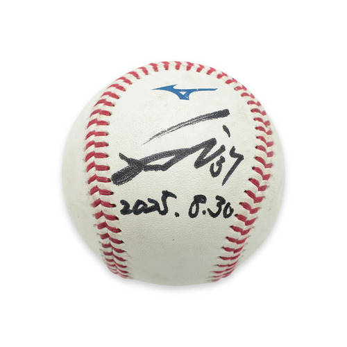 ヒーロー試合球A#37小野(2025.8.30)「勝利を呼び込む投球を魅せ、今季2勝目！」