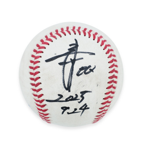 ヒーロー試合球A#00池田(2025.9.24)「ソロ5号確信のHRで先制！」