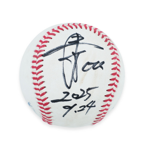 ヒーロー試合球C#00池田(2025.9.24)「ソロ5号確信のHRで先制！」