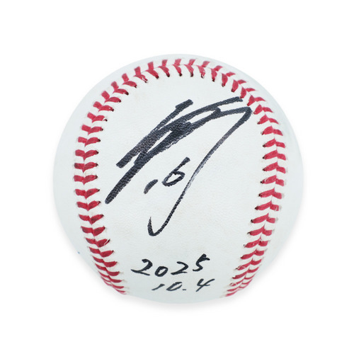 ヒーロー試合球A#16種市(2025.10.4)「5回無失点で今季9勝目！」