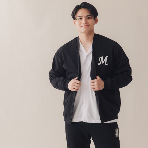 カーディガン/M刺繍 詳細画像 ブラック 1