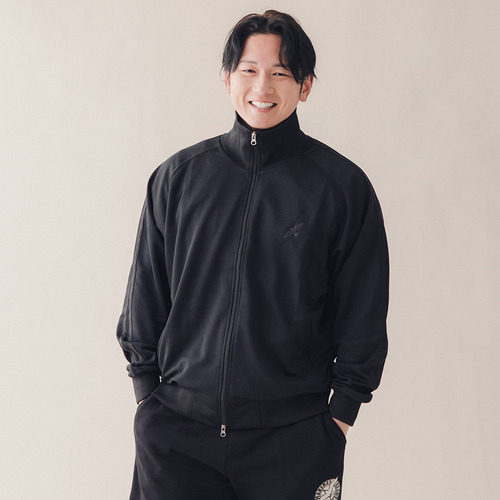 トラックジャケット/カモメ刺繍 詳細画像 ブラック 1