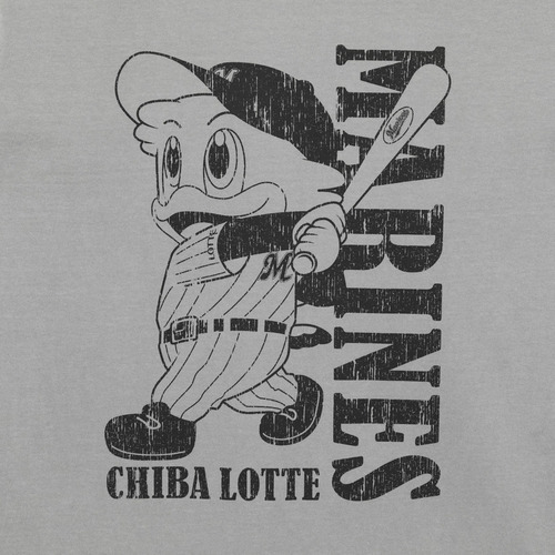 ヴィンデージ風Tシャツ/マーくんイラスト 詳細画像 グレー 4