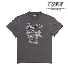 26SNOOPY MARINES グランジ風Tシャツ