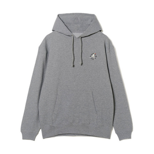 18選手展開 ワンポイント刺繍パーカー グレー 詳細画像 1カラー 1