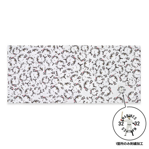 18選手展開 ワンポイント刺繍フェイスタオル 詳細画像 1カラー 1