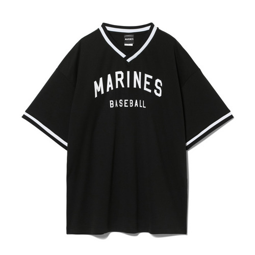 MARINES BASEBALL VネックTシャツ 詳細画像 ブラック 1