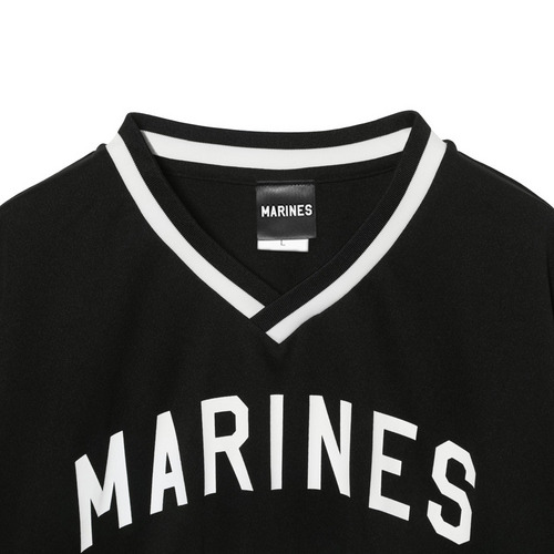 MARINES BASEBALL VネックTシャツ 詳細画像 ブラック 3
