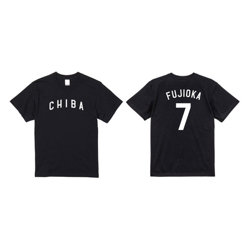 全選手展開 ネーム＆ナンバー半袖Tシャツ(VISITORロゴ)  ブラック 詳細画像 受注パターン 1