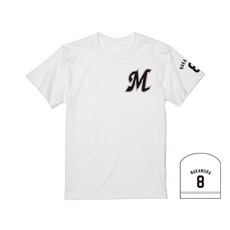 全選手展開 半袖Tシャツ(Mロゴ) ホワイト