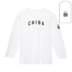 全選手展開 長袖Tシャツ(VISITORロゴ)  ホワイト