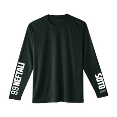 全選手展開 ユニホームコーデ ドライロングTシャツ ブラック