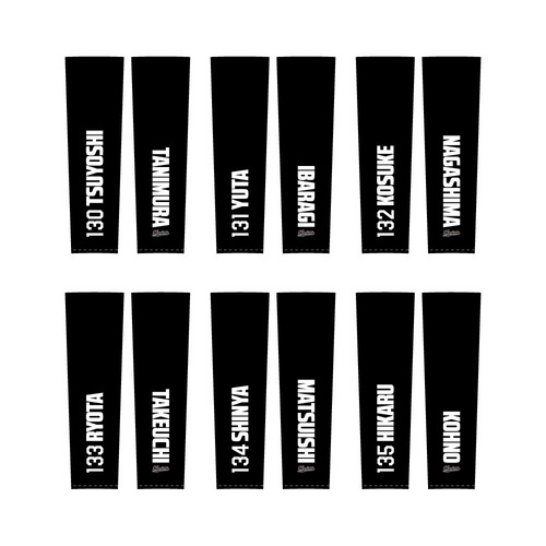 全選手展開 ユニホームコーデ ドライロングTシャツ ブラック 詳細画像 受注パターン 16