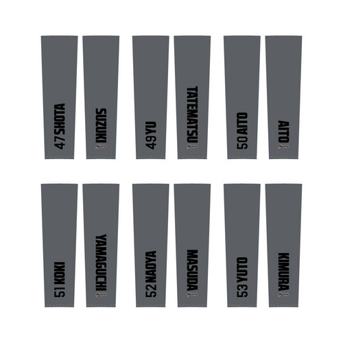 全選手展開 ユニホームコーデ ドライロングTシャツ グレー 詳細画像 受注パターン 10