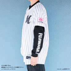 全選手展開 ユニホームコーデ ビッグシルエットロングTシャツ ホワイト 詳細画像