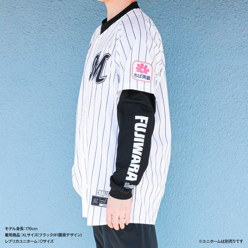 全選手展開 ユニホームコーデ ビッグシルエットロングTシャツ ホワイト 詳細画像 受注パターン 2