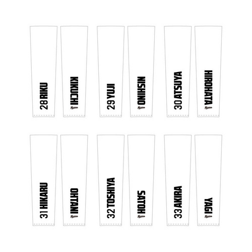 全選手展開 ユニホームコーデ ビッグシルエットロングTシャツ ホワイト 詳細画像 受注パターン 7