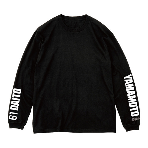 全選手展開 ユニホームコーデ ビッグシルエットロングTシャツ ブラック 詳細画像 受注パターン 1