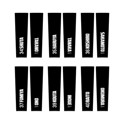 全選手展開 ユニホームコーデ ビッグシルエットロングTシャツ ブラック 詳細画像 受注パターン 8