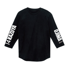 全選手展開 ユニホームコーデ  ラグランTシャツ ブラック