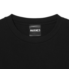 BLACKBLACK レザーアップリケTシャツ/MARINES 詳細画像