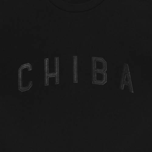 BLACKBLACK レザーアップリケTシャツ/CHIBA 詳細画像 ブラック 4