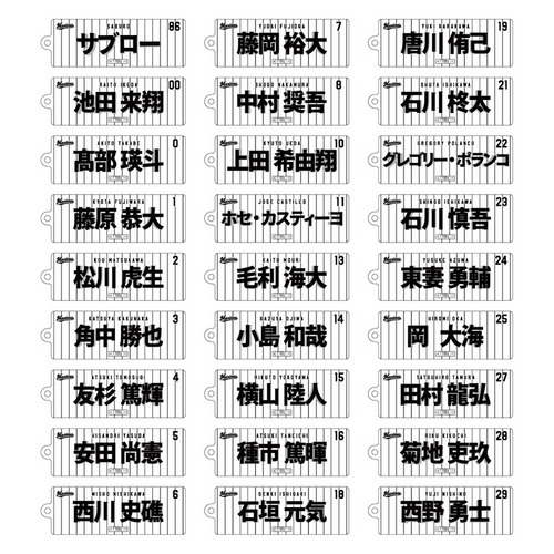 2026 選手フェイスタオルデザイン シークレットアクリルキーホルダー(HOME) 詳細画像 1カラー 1